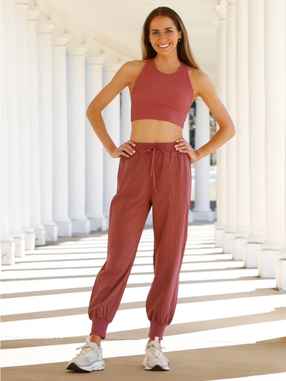 Like-New Relay Active Sprint Joggers in Plumberry